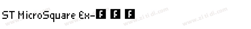 ST MicroSquare Ex字体转换